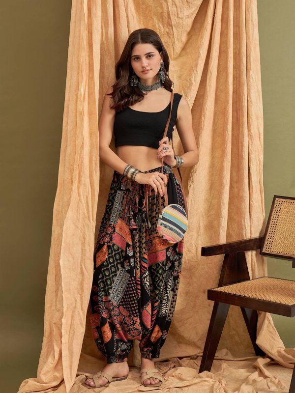 InWeave Printed Rayon Women Harem Pants
