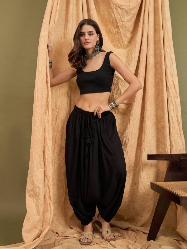 InWeave Solid Rayon Women Harem Pants