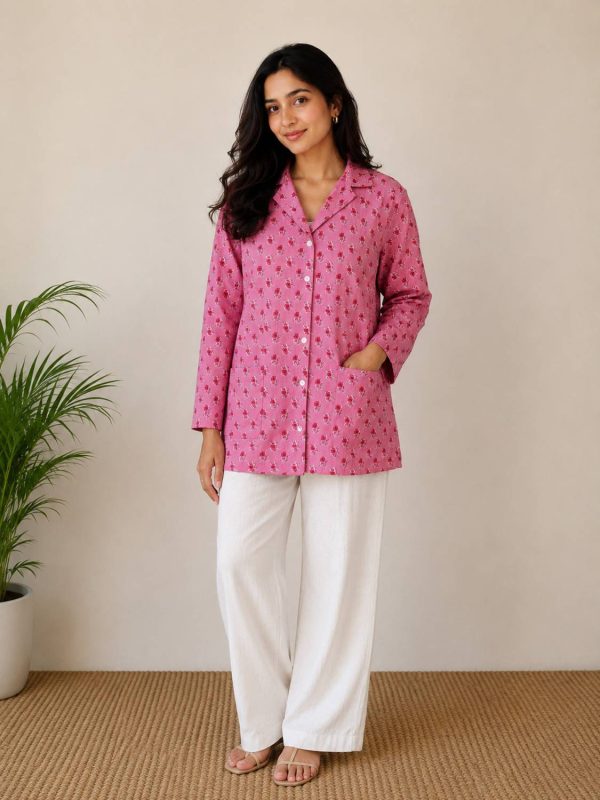 Jagna Cotton Floral Print Coat