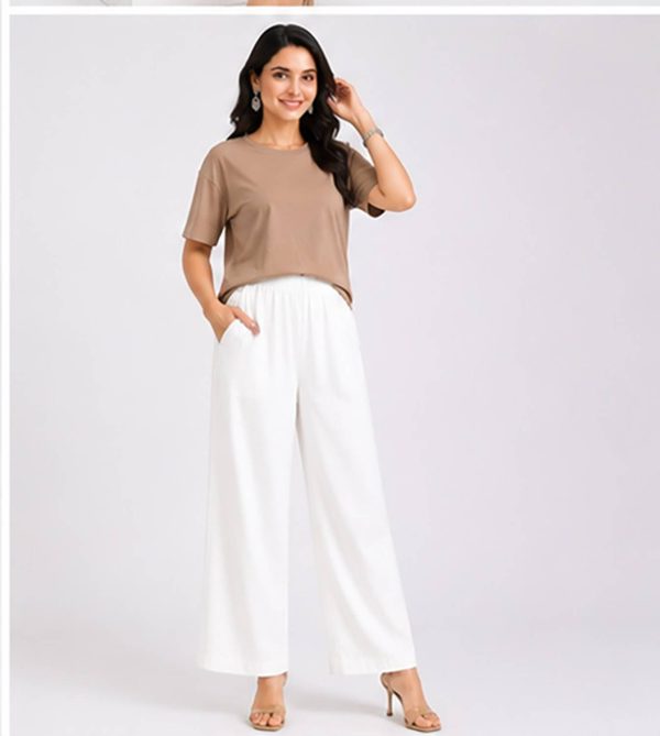 JIRAFIT Relaxed Women White Trousers