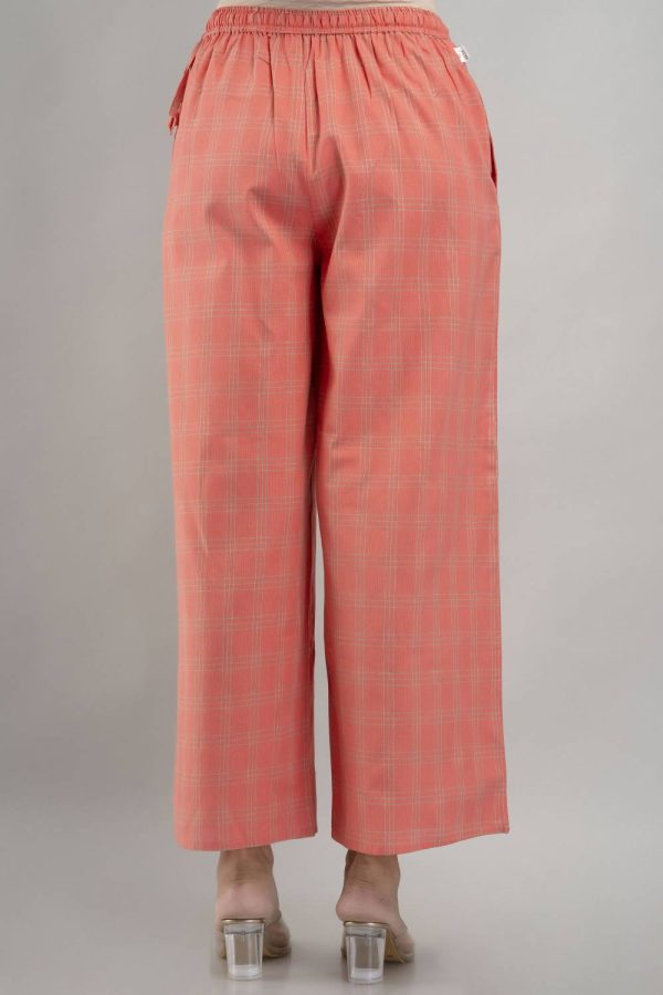 KANCHUK Flared Women Orange Trousers