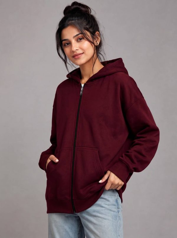 Kasendra Full Sleeve Solid Women Sweatshirt