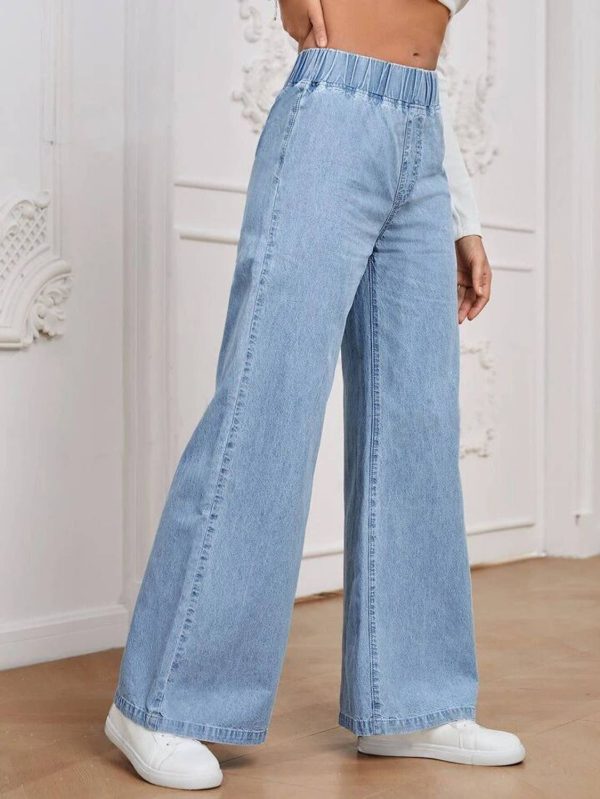 KASHIAN Flared Women Light Blue Jeans