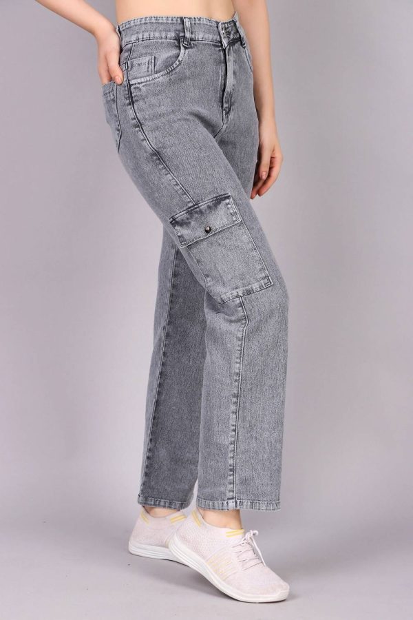 KASHIAN Straight Fit Women Grey Jeans