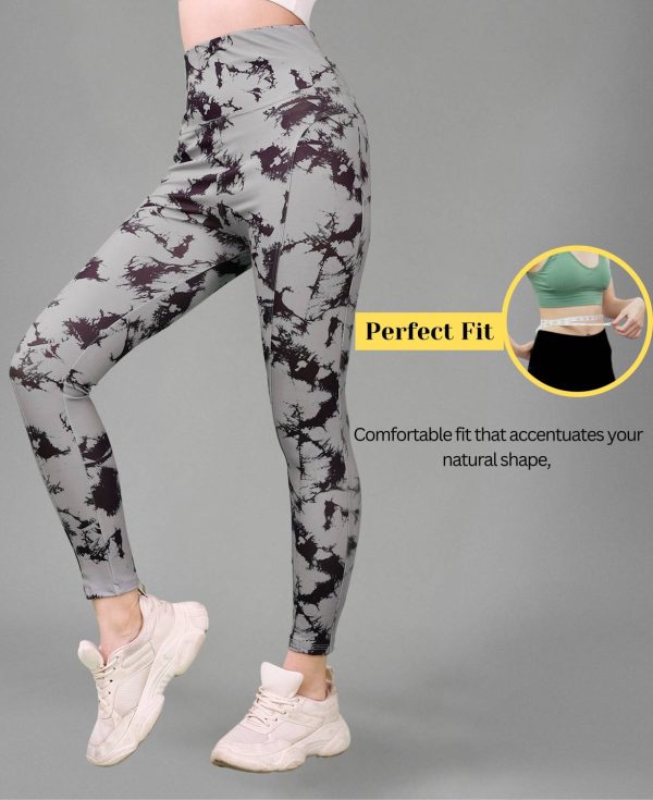 Kashikey creation Graphic Print Women Grey, Black Tights