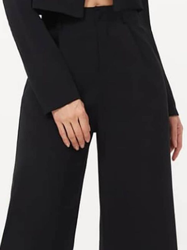 KOTTY Regular Fit Women Black Trousers