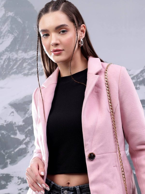KOTTY Solid Single Breasted Casual Women Blazer