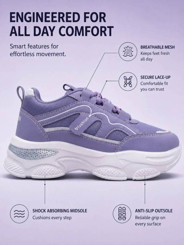 Kraasa Retroglam Walking Shoes For Women