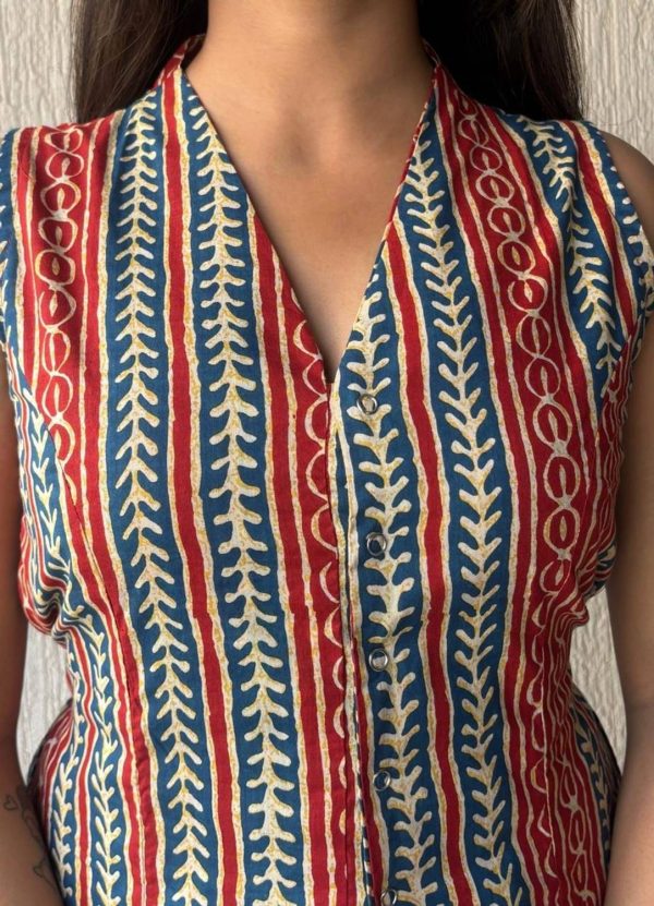 KUNJOO Casual Printed Women Multicolor Top