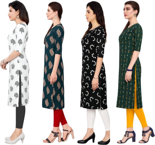 KurtisMart Women Printed Straight Kurta