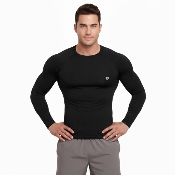 Kyk Solid Men Round Neck Black T-Shirt