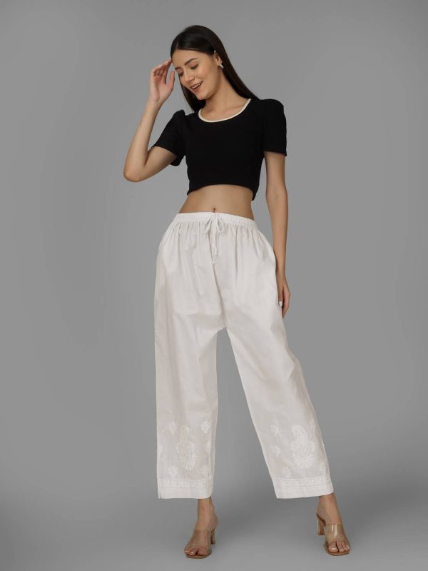 LucknowiThreads Embroidered Cotton Women Harem Pants