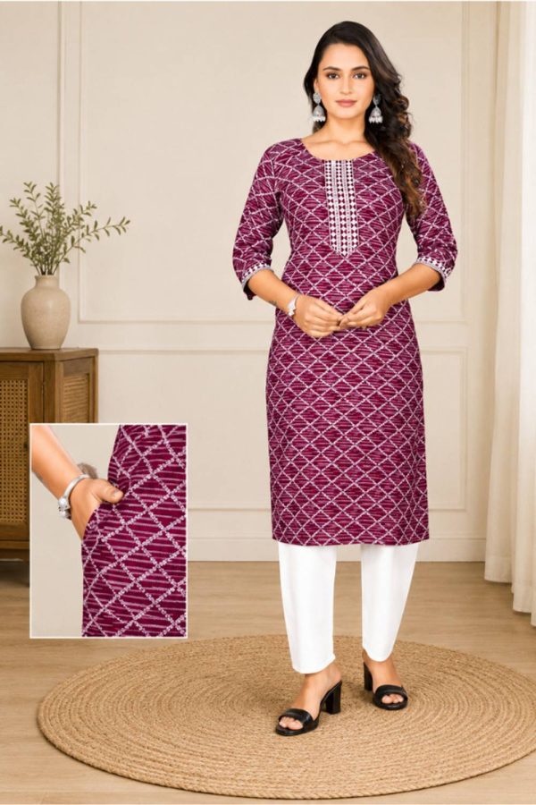 Luna Threads Cotton Women Churidar