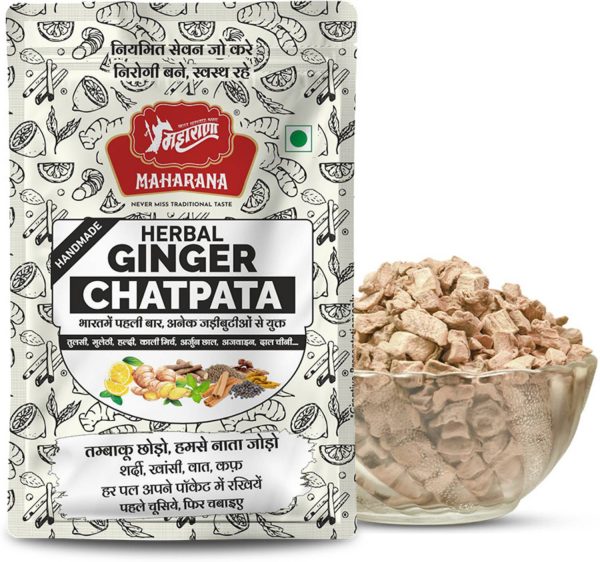 Maharana Herbal Ginger Chatpata Digestice Healthy Mouth Freshner 5pc Pack Ginger Mouth Freshener