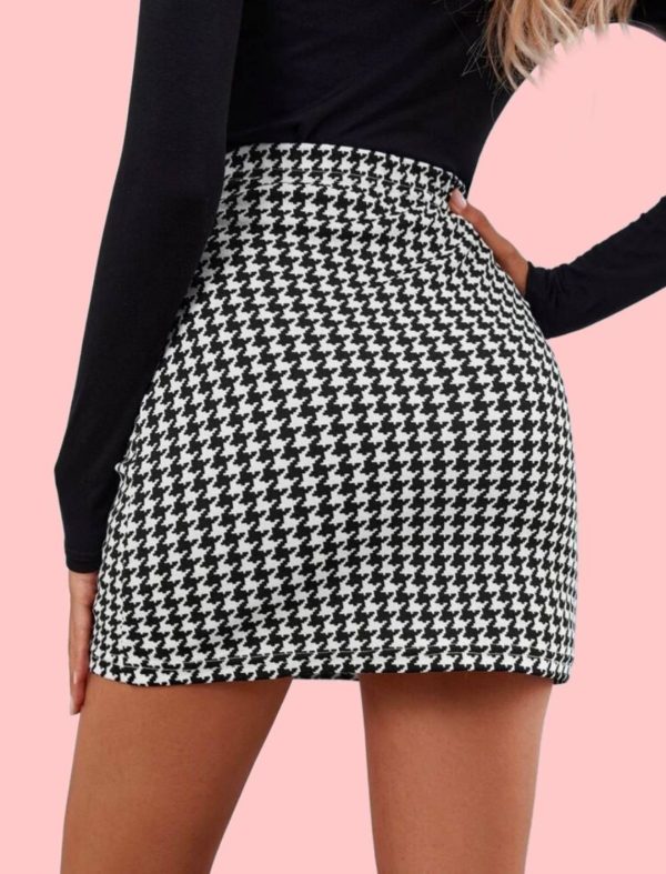 Maheshvi Solid Women Pencil Black Skirt