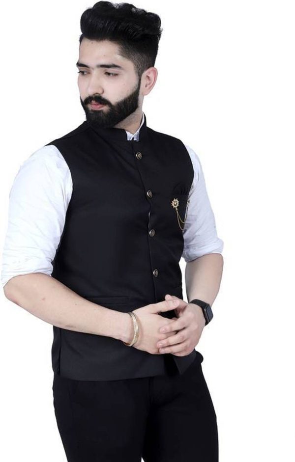 maksud enterprise Solid Men Waistcoat
