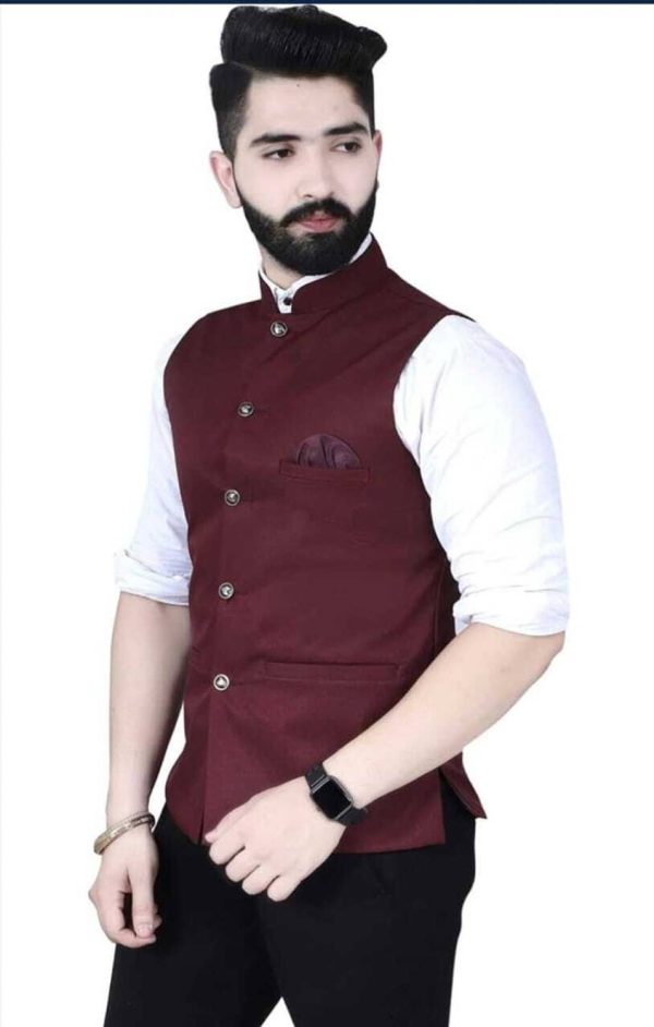 maksud enterprise Solid Men Waistcoat