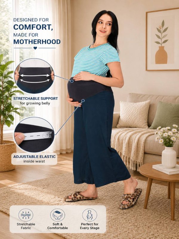 mama & bebe Flared Women Blue Trousers
