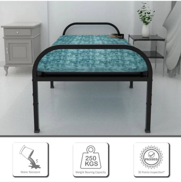 Metrobed Cushion folding bed Metal Single Bed, 40 cm x 60 cm (1.31 ft x 1.97 ft)