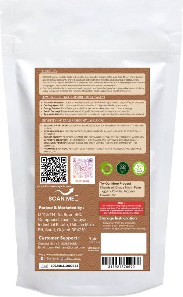 Millet Mania Palm Candy – Natural & Sweetener Healthy Sweet Candy