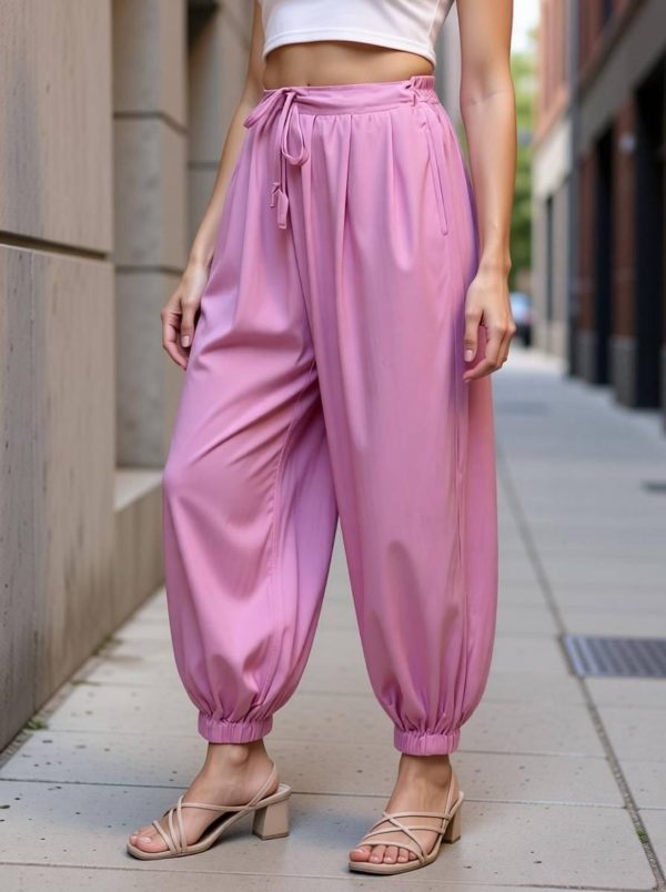 Mirayya Enterprises Solid Rayon Women Harem Pants