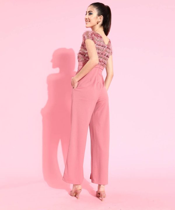Miss Chase Embellished Women Jumpsuit