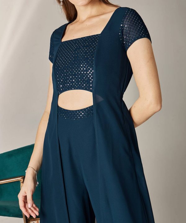 Miss Chase Embellished Women Jumpsuit