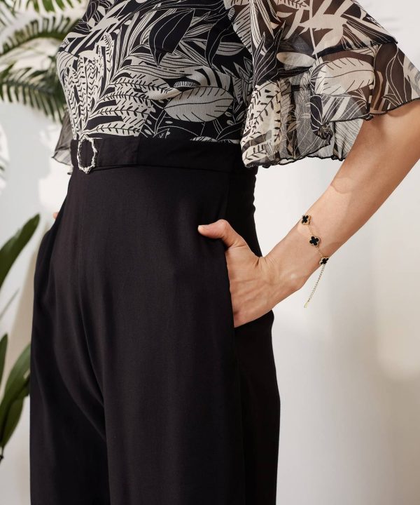 Miss Chase Floral Print Women Jumpsuit