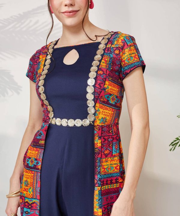 Miss Chase Printed Women Jumpsuit