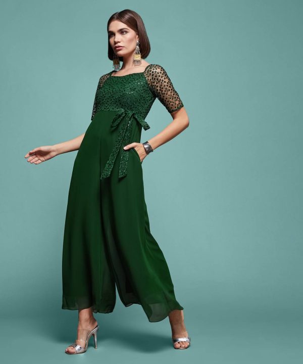 Miss Chase Self Design Women Jumpsuit