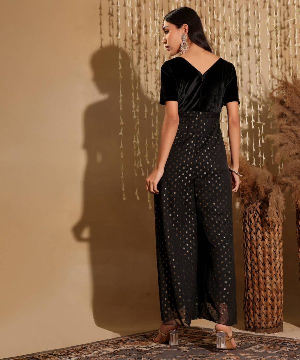 Miss Chase Self Design Women Jumpsuit