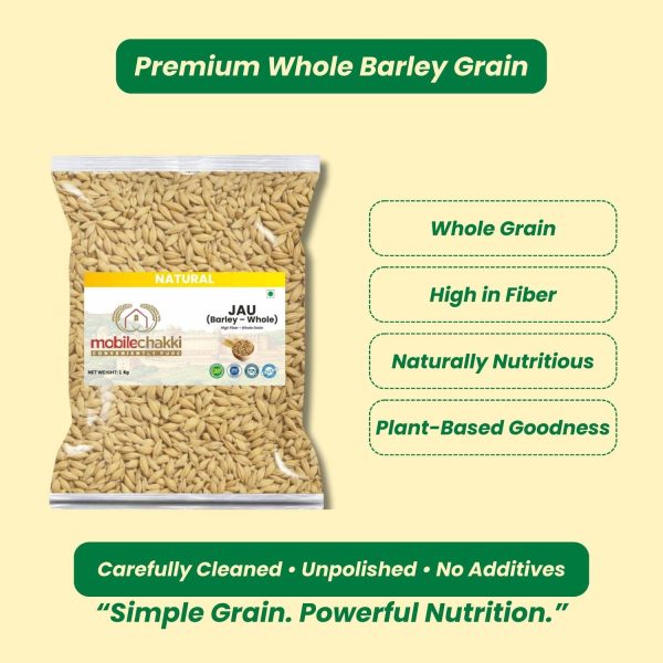 MOBILE CHAKKI Jau Sabut | Whole Barley Grains Barley