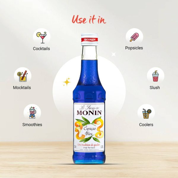 Monin BLUE CURACAO LIME SYRUP BLUE CURACAO LIME