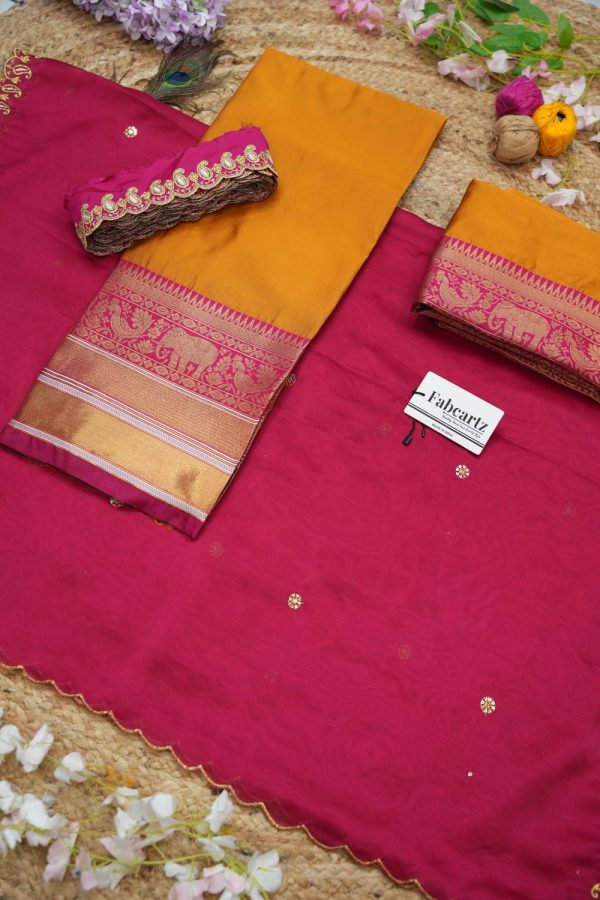 MR Y Embroidered Semi Stitched Lehenga Choli