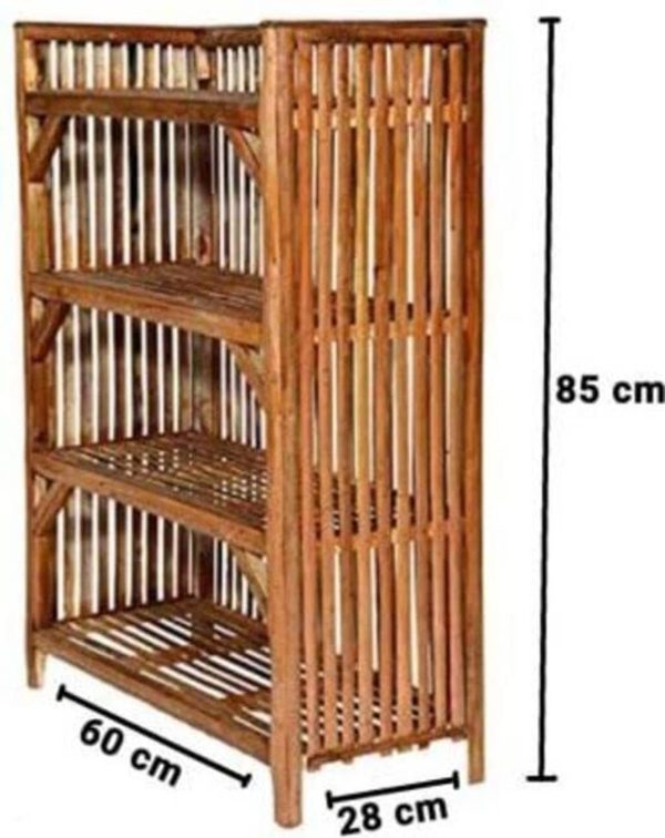 muneer Bamboo Collapsible Shoe Stand