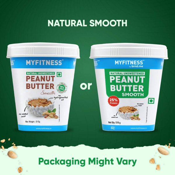 MYFITNESS All Natural Unsweetened Peanut Butter Smooth