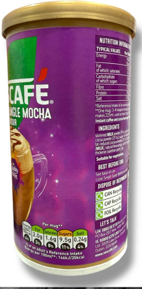 Nescafe Greeen Triangle Mocha Flavour 260 gm | Product of Ireland Instant Coffee