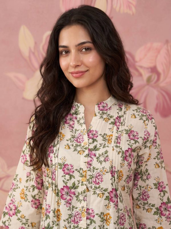 NETRAYI Casual Floral Print Women Multicolor Top