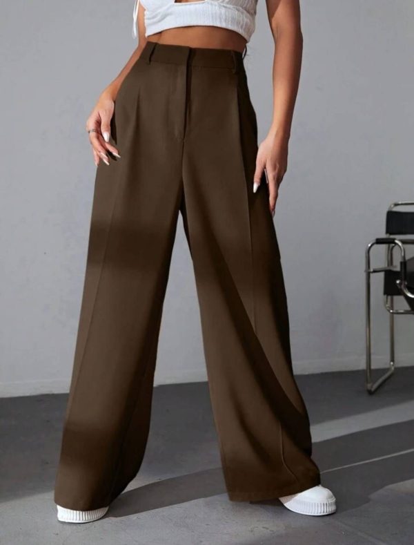 NEXT ONE Regular Fit Women Brown Trousers