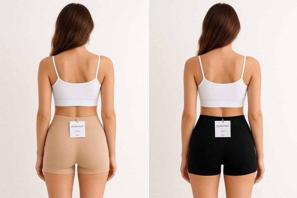 NIVOK Solid Women Black, Beige Boxer Shorts