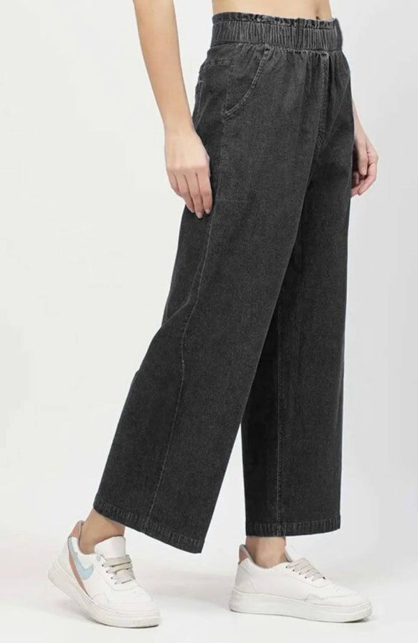 NOVIO Loose Fit Women Black Trousers