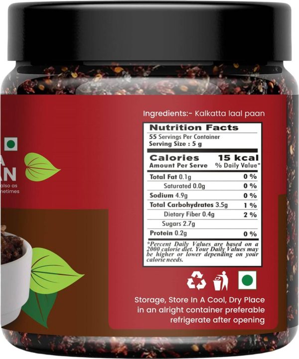 NUTRI ZAIKA Calcutta Laal Paan | Authentic Paan Blend | Sweet, Aromatic & Refreshing Taste Sweet & Tangy Mouth Freshener