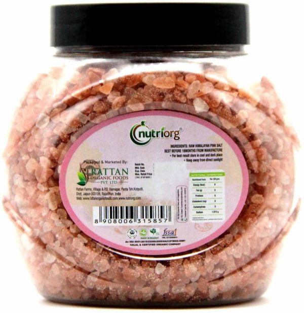 Nutriorg Mineral Rich Natural Salt - Himalayan Pink Salt