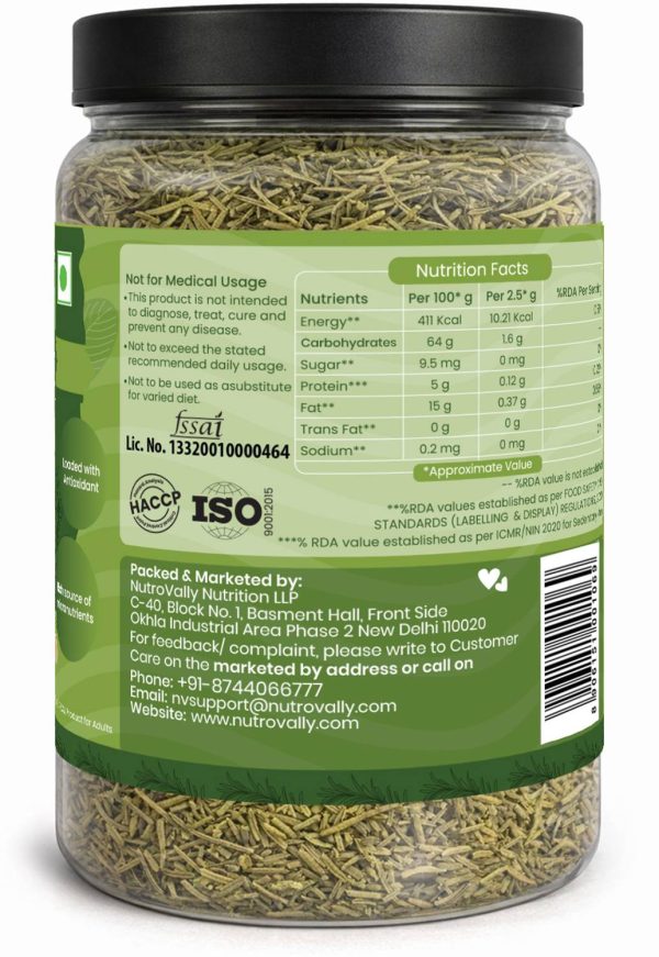 NutroVally Rosemary Leaves for Hair Growth & Scalp Care – Dried Herb with Mist Spray & Comb