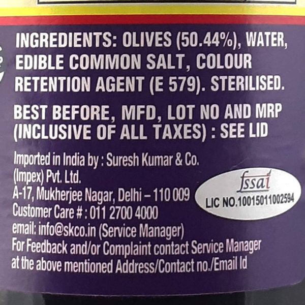 Olicoop Black Slice Olives 450g + Black Pitted Olives 450g, Pack of 1 Each, Product of Spain Olives