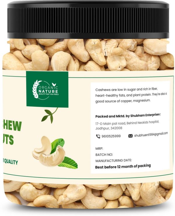 ORGANIC NATURE Combo Pack of Almonds, Cashews, , Raisins,and Walnuts|Jar Pack Combo