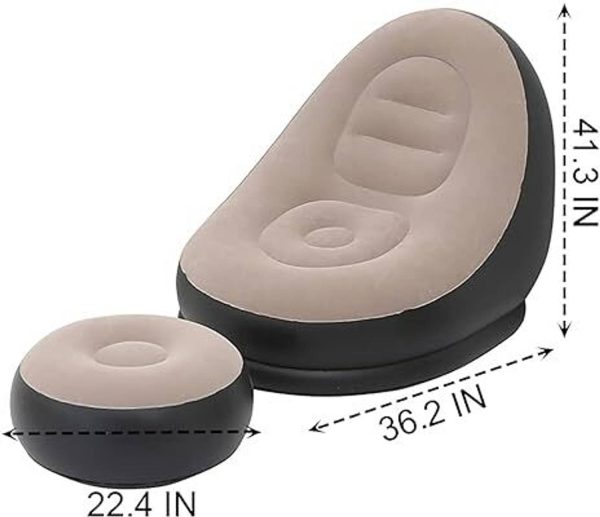 Ornelo SOFA-CHAIR Foam 2 Seater Inflatable Sofa