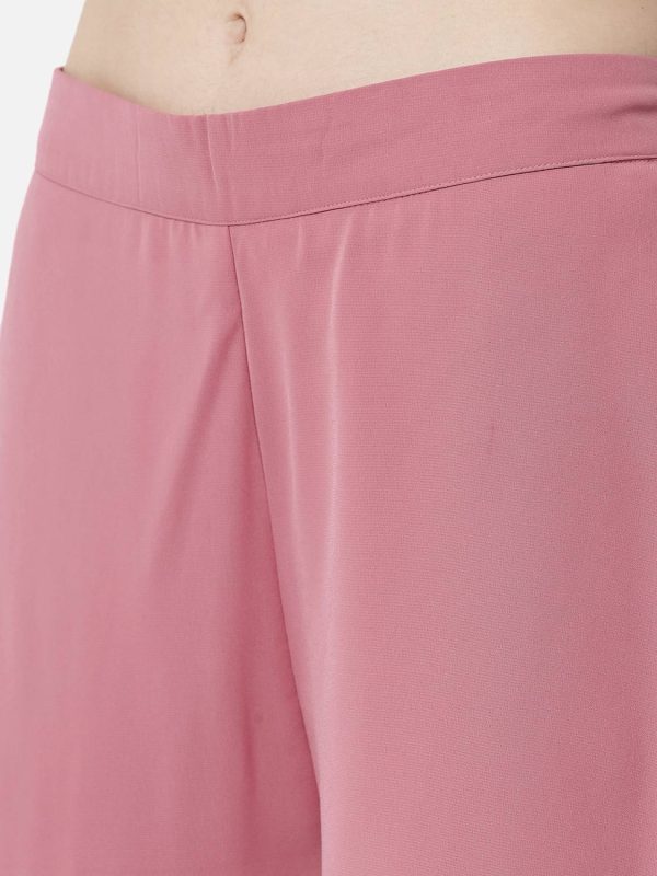 OTIRA Flared Women Pink Trousers