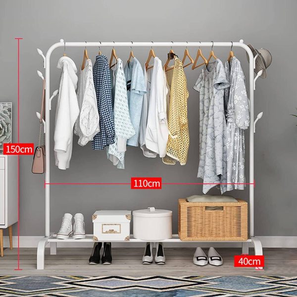 Ozoy Multipurpose Heavy-Duty Garment Rack Metal Coat Stand