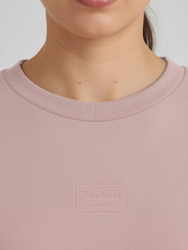 Pepe Jeans Solid Women Crew Neck Pink T-Shirt